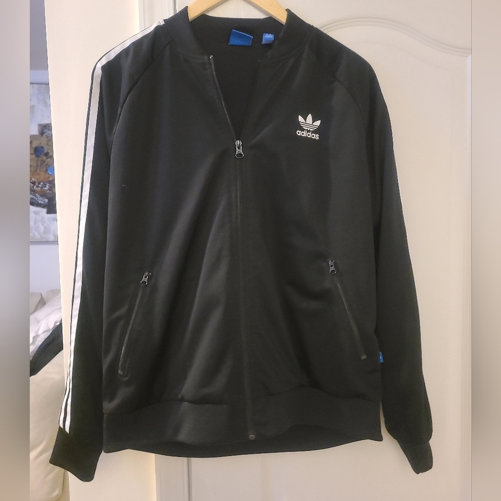 Adidas Black & White Track Jacket